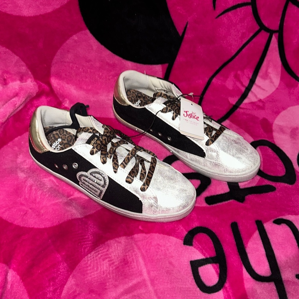 Justice sports Cheetah Print Sneakers